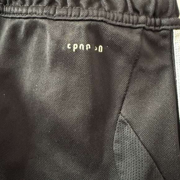 Adidas Black Joggers with White Stripes With Zipper Ankles Size Small - Picture 5 of 5